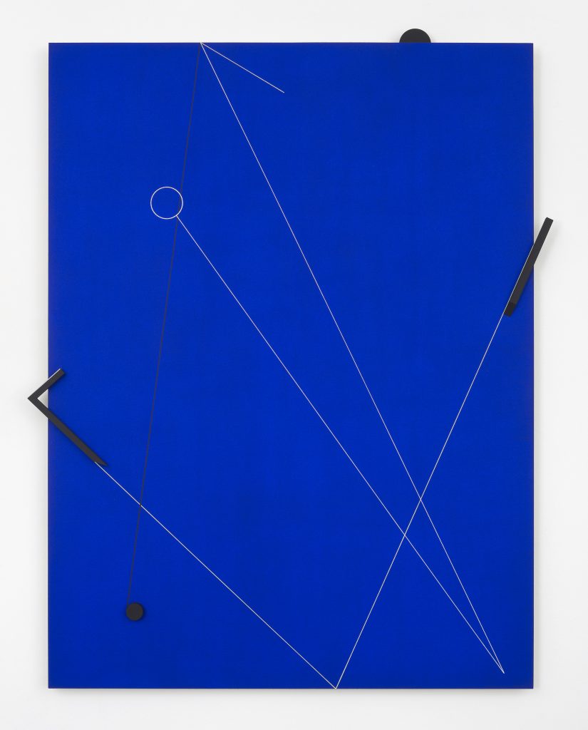 Macaparana, Untitled, 2016, pigment and acrylic paint over canvas glued on board, 82 x 63 cm