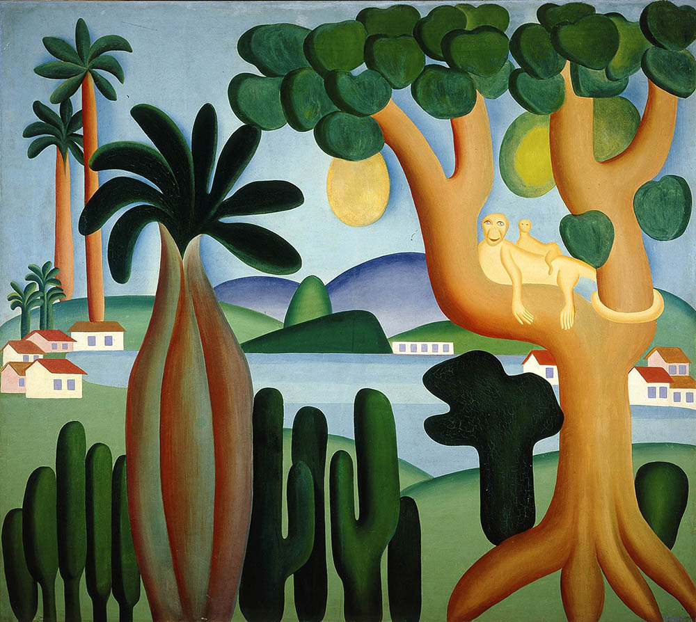 Tarsila do Amaral, Cartão Postal (Postcard), 1929, oil on canvas, 127 x 142 cm
